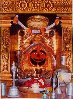 Idol of Balaji in Salasar Balaji temple