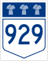 Highway 929 shield