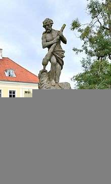 Statue of Heracles in Saue manor house park.