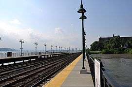 Train station and tracks