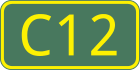 C12 road shield}}