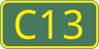 C13 road shield}}