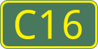 C16 road shield}}