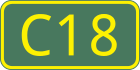 C18 road shield}}