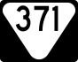 State Route 371 marker