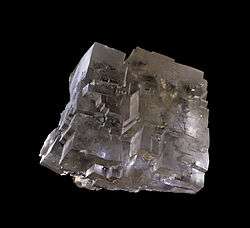 Halite crystal (Macroscopic )