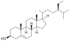 Skeletal formula of sitosterol