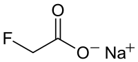 Structural formula of fluoroacetic acid