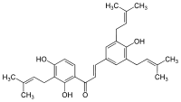 Chemical structure of sophoradin