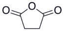 Skeletal formula of succinic anhydride