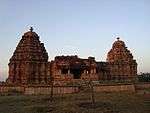 Old temple with two domed towers