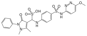 Skeletal formula of sulfamazone