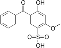 Skeletal formula of sulisobenzone