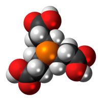 Space-filling model of the TCEP molecule