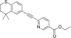 Skeletal formula of tazarotene