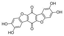 Structural formula of thelephoric acid