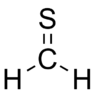 Structural formula of thioformaldehyde