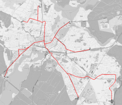 Map of the network, 2009.