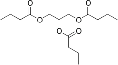 Skeletal formula of butyrin