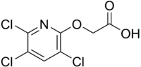 Skeletal formula of triclopyr