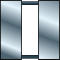 two silver vertical bars