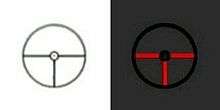 The day and low-light reticles of the USG reflex sight used on the FN P90 / PS90 USG models