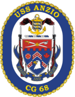 The ship's crest of the USS Anzio.