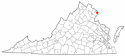 State map highlighting Alexandria