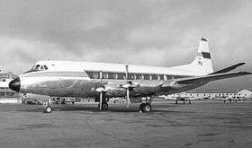 An aeroplane witn four propeller engines