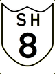 State Highway 8 shield}}