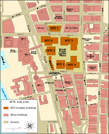 WTC site plan prior to 9/11/2001