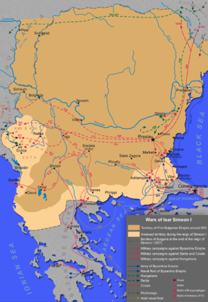 A map of medieval Bulgaria