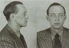 Black and white mug shot of Werner von Janowski.