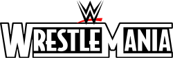 The official WrestleMania logo