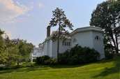 North side and octagonal library, side and octagonal wing of the white house