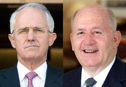 Portrait photos of Prime Minister Malcolm Turnbull (left) and Governor-General Peter Cosgrove (right)